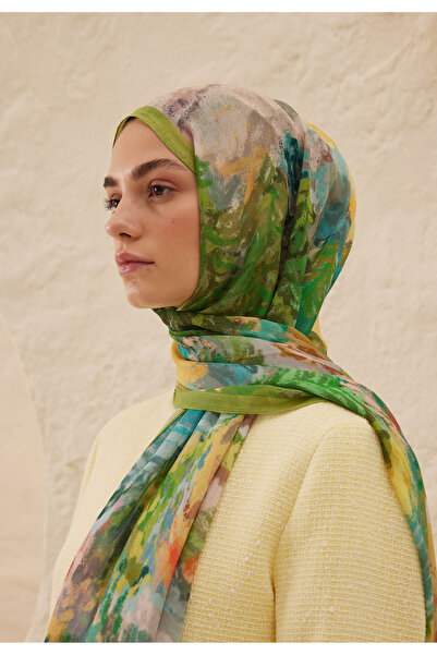 Freshscarfs Esther Desen Rami Şal Yeşil