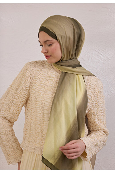 Freshscarfs Color Brush Desen Rami Şal Vizon