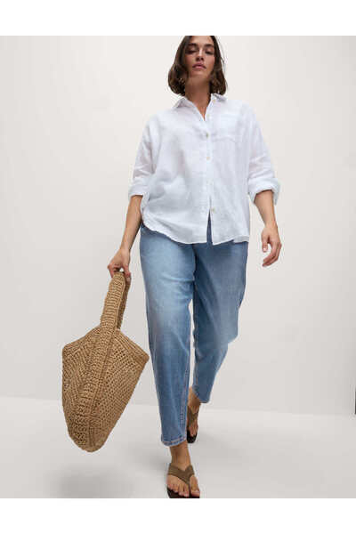 Marks & Spencer Yüksek Bel Mom Jean Pantolon