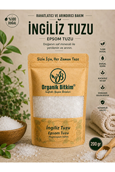 OB Organik Bitkim İngiliz Tuzu Epsom Tuzu 200 gr