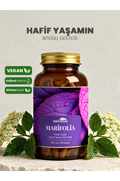 Hekimzade Marifolia Günlük Beslenme Rutinine Destek Mürver Çiçeği İçeren Takv...