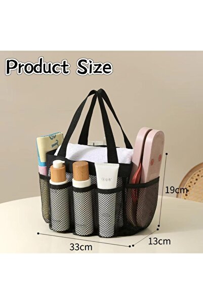 Arabest Large Capacity Mesh Shower Caddy, Portable Beach Tote Bag with 8 Pock...
