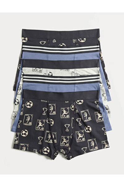 Marks & Spencer 5'li Desenli Boxer