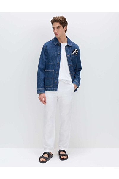 Marks & Spencer Regular Fit Keten Karışımlı Chino
