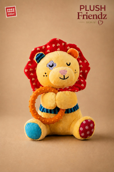 Gigwi Plush Friendz Serisi Peluş Aslan - Sesli & Hışırtılı Köpek Oyuncağı - K...
