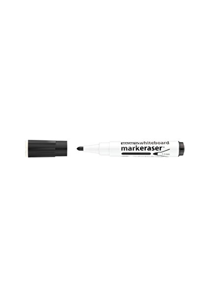ICO Marker magnetic pentru tablă albă cu burete 1-3 mm negru