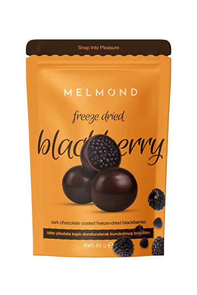 Melmond Bitter Çikolatalı Freeze Dried Böğürtlen Draje