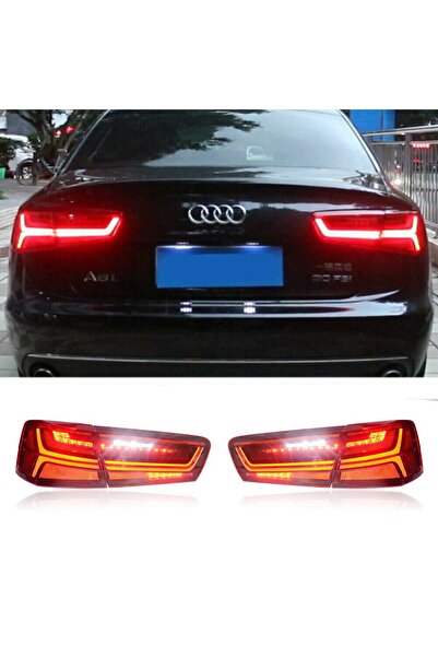 autogp Audi a6 stop lambası ledli kırmızı facelift görünüm 2011 / 2015