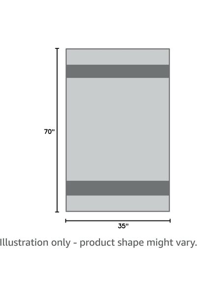 Arabest 8-Piece Gray Bath Towel Set, 2 Extra Large Bath Sheets 35x70in, Micro...
