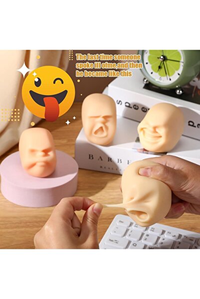 Arabest 4 pieces of face pressure ball, fun face emotion ball, decompression ...