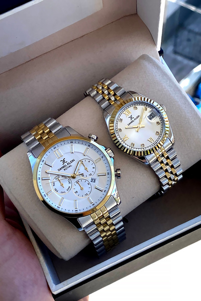 Daniel Klein %100 Orijinal Lüks Çelik Su Geçirmez 2 Yıl Garantili Sevgili Çif...