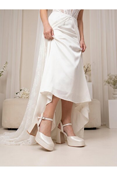 Nesil Shoes Mrv 185821 Sandale de mireasă cu spatele deschis
