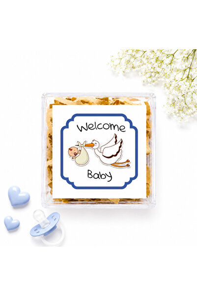 repro design 4,5 εκ. Αυτοκόλλητα με θέμα το Welcome Baby, 15 τεμάχια, Μοντέλο-6