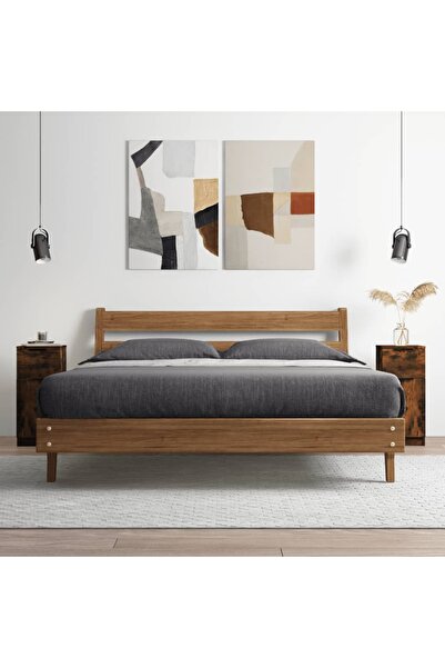 Concept Servantă, stejar fumuriu, 30x30x70 cm, lemn prelucrat