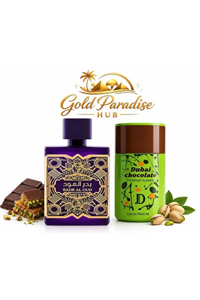 MANASIK Set 2 Parfumuri Bade Al Oud 100ml Unisex & Dubai Chocolate Pistachio ...