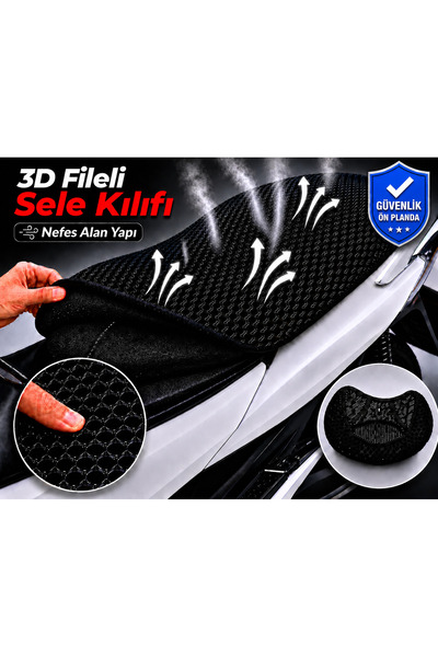 Vi Caro Husă șa motocicletă Suzuki Address Husă șa cu plasă 3D Protecție șa r...