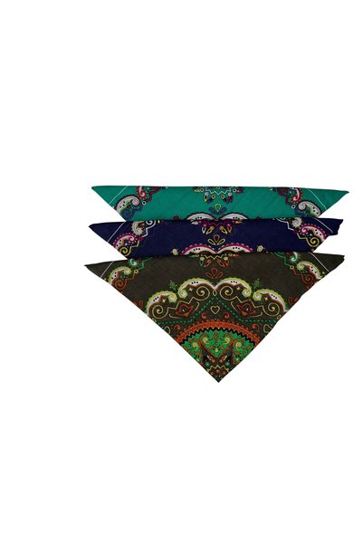 YELPAZE DÜNYASI Set de 3 bandane cu model floral și model etnic