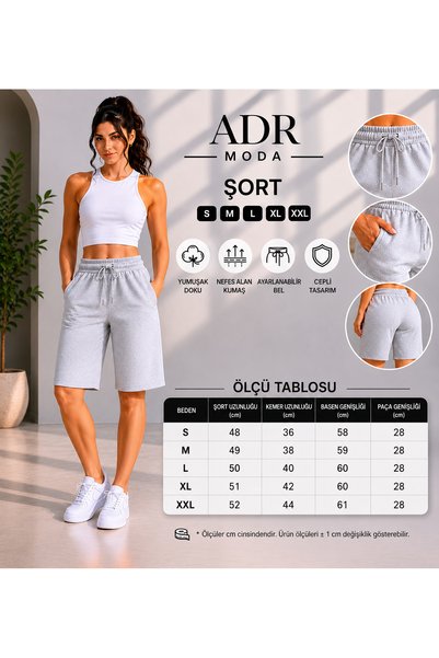 ADR MODA طقم شورتات صيفية مكون من 3 قطع باللون الأسود والرمادي والأزرق الداكن، مريح ومناسب للصيف
