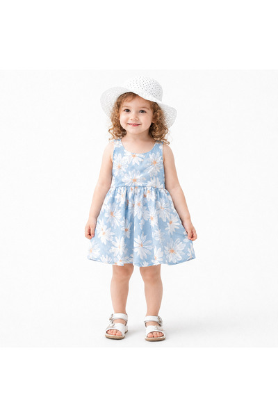 nannie Rochie de fetiță Blue Daisy Dalia - 3-4 ani