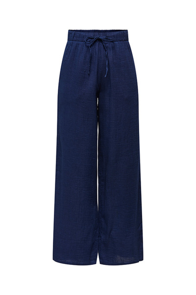 ONLY Kadın Belden Lastikli Lacivert Pantolon - 15367285