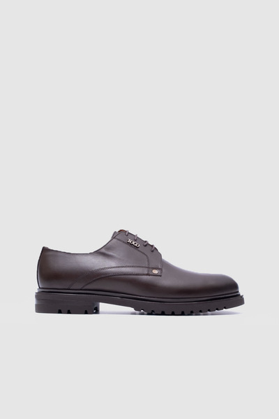 TOGO Men's Brown Antique Genuine Leather Laced Classic Casual Shoes [052333]