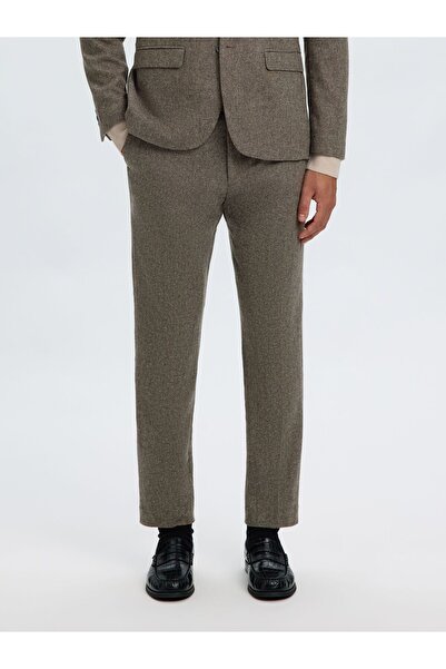 Selected Homme Hose Karierter Wollgemisch