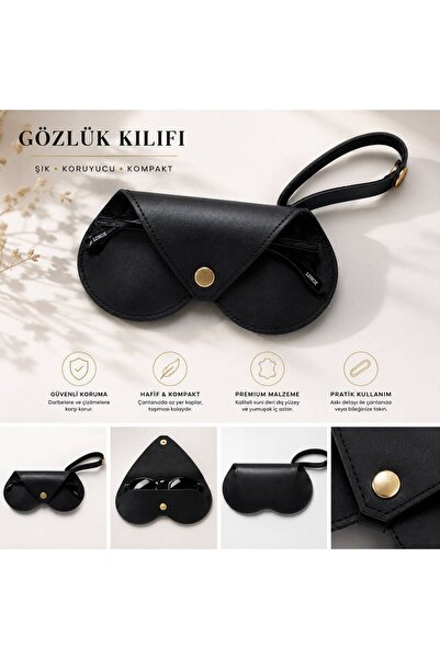 Gesa Hangable Heart Model Glasses Case Bag Charm Eyeglasses Protective Case