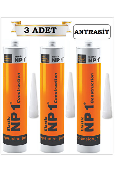 NP1 MS POLİMER SİLİKON (ANTRASİT 3 ADET) SIZDIRMAZ İZOLASYON YAPIŞTIRICI 290 ML
