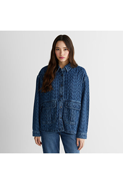 Gant Kadın Mavi Regular Fit Kot Ceket