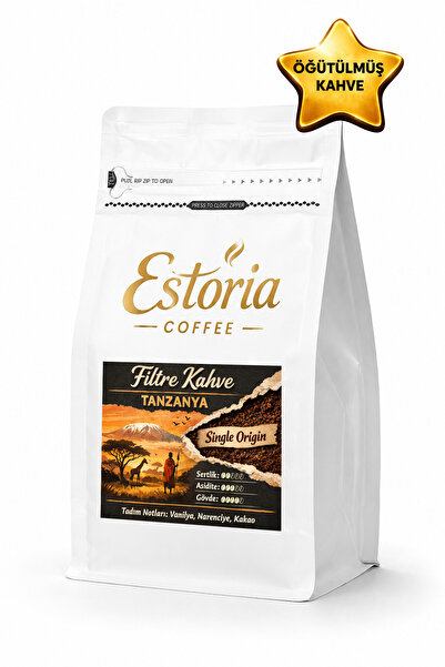 Tanzanya Filtre Kahve 250g | %100 Arabica | Canlı Asidite | Meyvemsi Aroma | Öğütülmüş