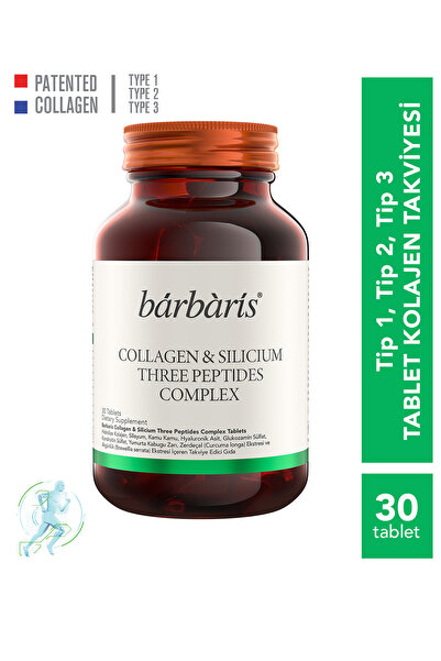Barbaris Collagen & Silicium Three Peptides Complex - 30 Tablet - Hidrolize K...