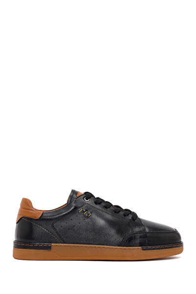 Derimod Erkek Siyah Bağcıklı Deri Sneaker 26SFD765118