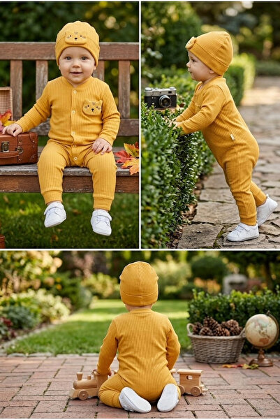 meyastore Baby Boy Suit with Snap Fasteners