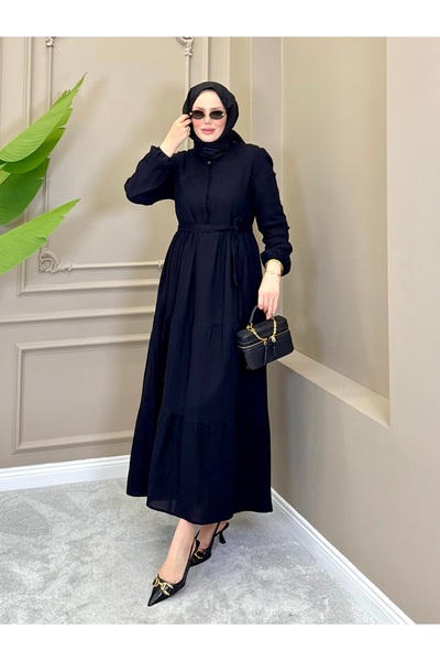 ALLİNOFFİCİAL Rüya Muslin Dress Black