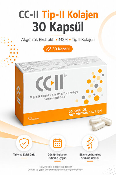 CC-II Tip-ıı Kolajen Gıda Takviyesi 30 Kapsül