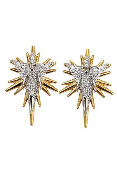 Store Diva Charm Kadın Koruyucu Melek Küpe