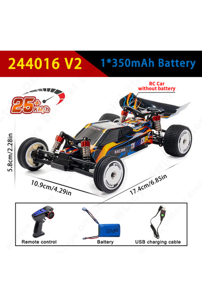 Choice سيارة سباق WLtoys 244016 V2 عالية السرعة تعمل بالتحكم عن بعد، بسرعة 25...