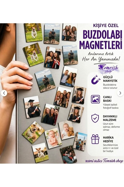 Magnet Kişiye Özel Fotoğraf Seti – Buzdolabı Magneti 12’li