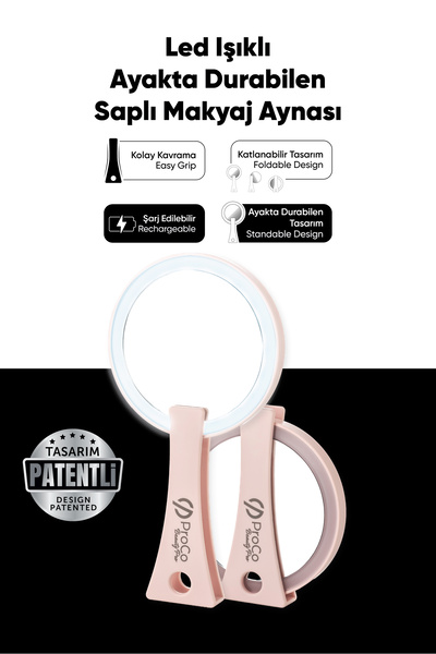 PROCO Beauty Pro LED Işıklı Ayakta Durabilen Makyaj Aynası - Şarj Edilebilir ...