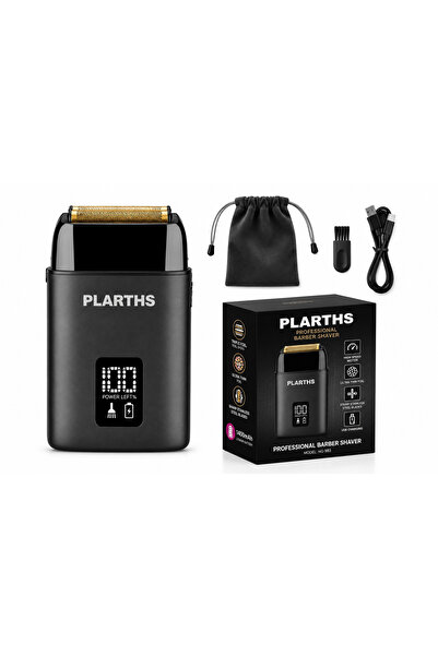 Plarths Aparat de ras electric profesional, NG-983, folie titan, afisaj LCD, ...