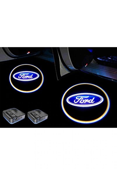 Otoaction Ford Araçlar İçin Pilli Yapıştırmalı Kapı Altı Led Logo-Projektör