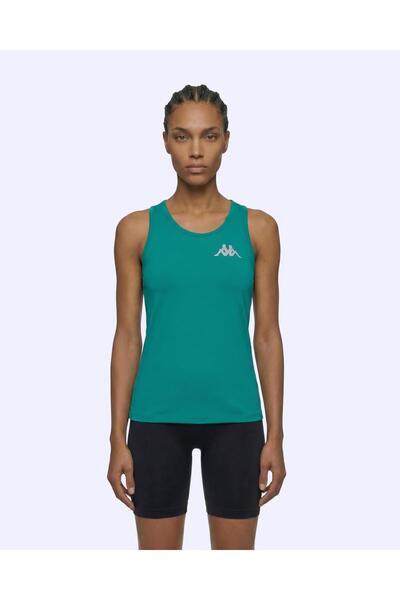 Kappa Survivor Woman Poly Tank 5 Kadın Yeşil Regular Atlet