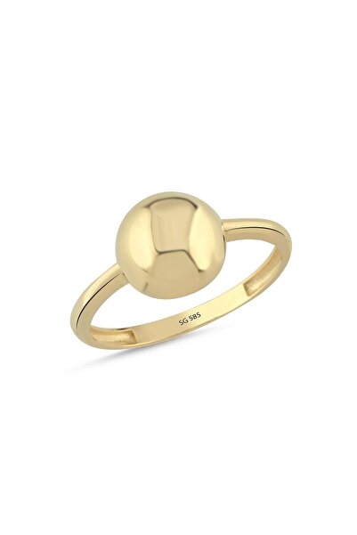 Sembol Gold 14 Ayar Minimal Top Altın Yüzük 1.55 Gram