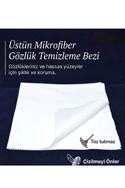 Betül Optik Büyük Boy Mikrofiber Atölye Bez Gözlük Temizleme Mendili 30*30 Cm