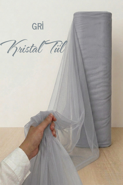 AZREN STORE Gray Decoration Tulle, Bundle Tulle, Engagement Tulle, Bride Groo...