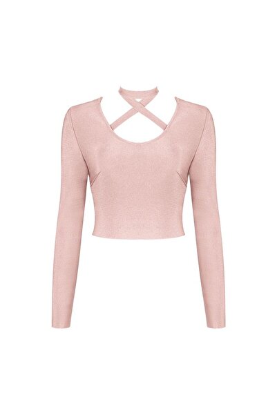 NO BRAND Top bandage elegant - Bej, XS