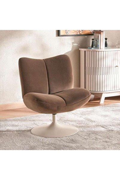 PAN HOME Carino Swivel Accent Chair - Brown