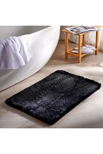 PAN HOME سجادة حمام فاليريا من الفوم المرن 60×90 سم - أسود