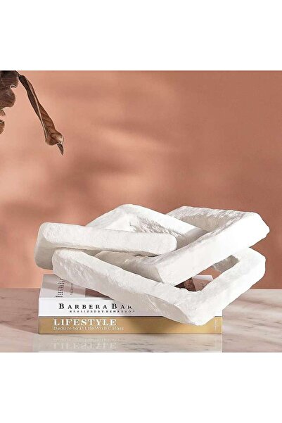 PAN HOME سلسلة ديكور مزخرفة مصنوعة يدويًا من الورق المقوى من بيالي 38x38x13 س...