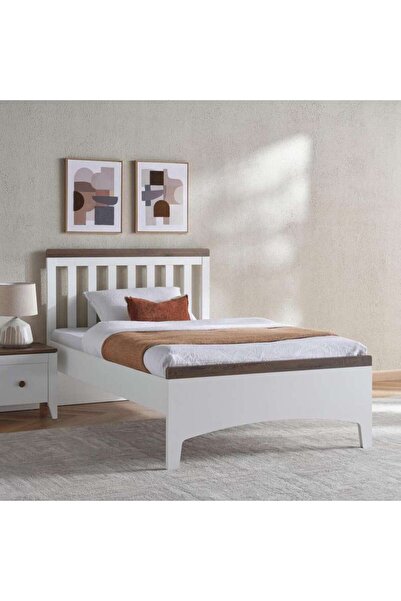 PAN HOME سرير أطفال لوسيا مقاس 120x200 - أبيض وبني